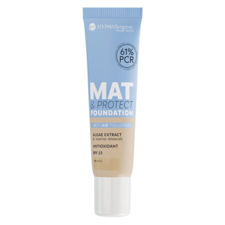 Bell HYPOAllergenic течна пудра Mat&Protect SPF 25