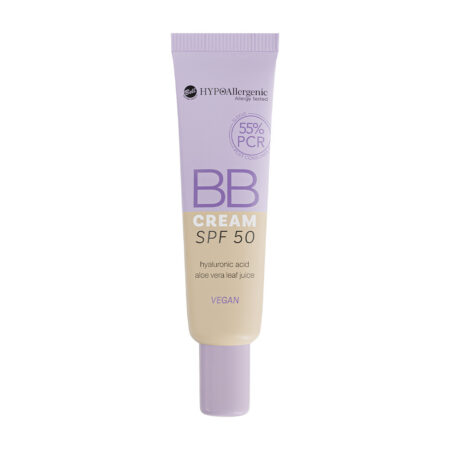 Bell HypoAllergenic BB Cream SPF50 со хијалуронска кис., алое и вит. Е